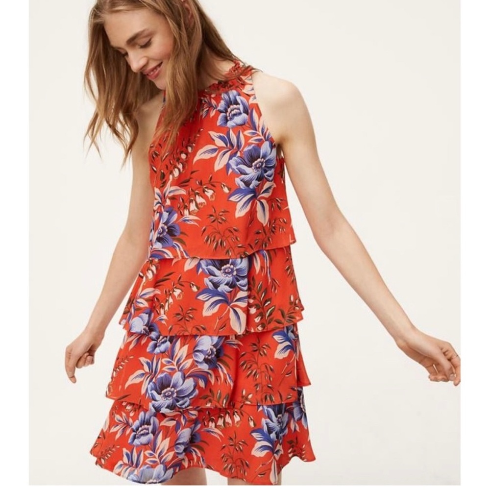 LOFT tiered dress